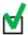 green checkmark