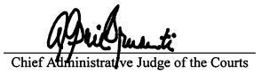 chief administrative judge signature
