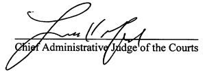 chief administrative judge signature